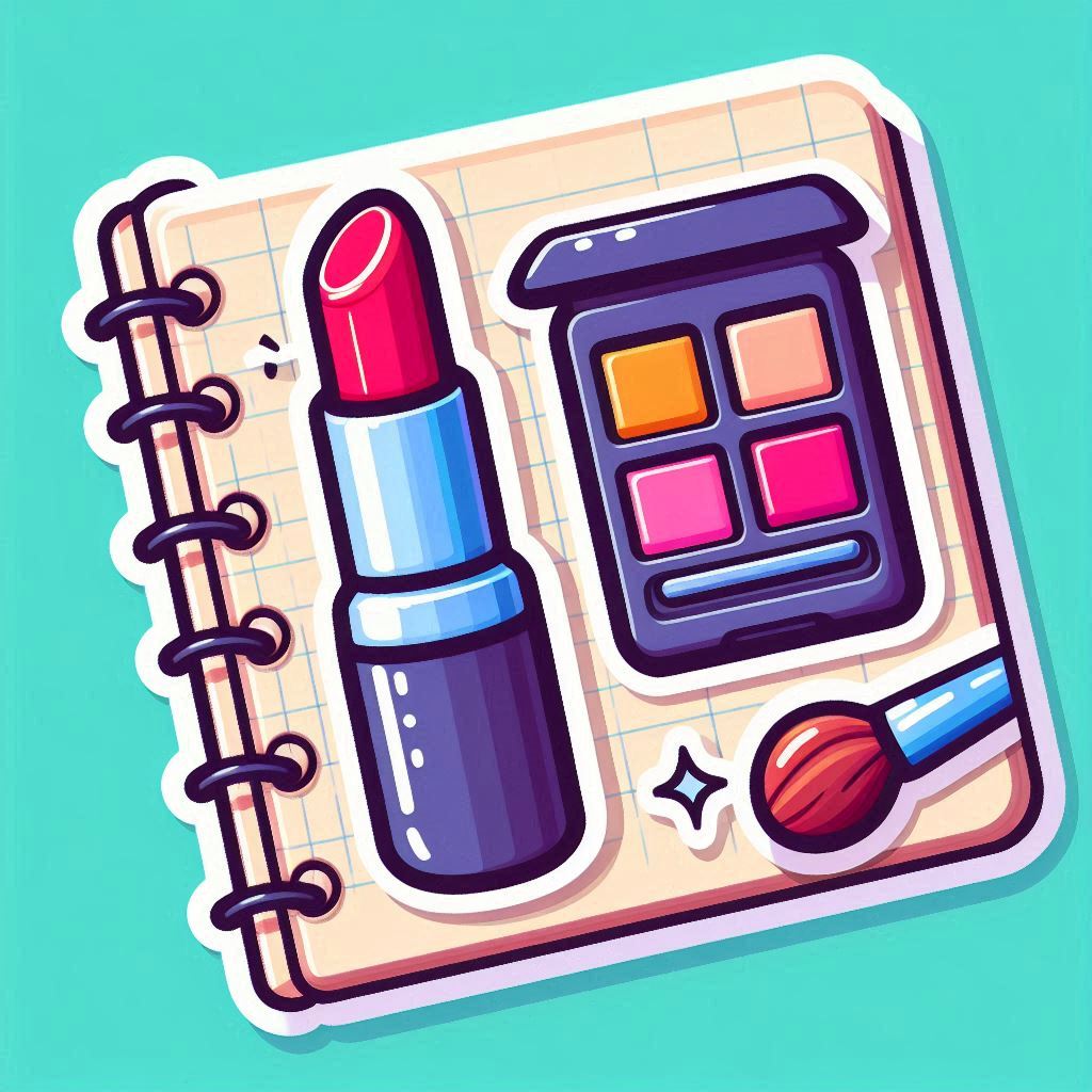Make Up Square (Teal Vinyl) 3cm x 3cm Square
